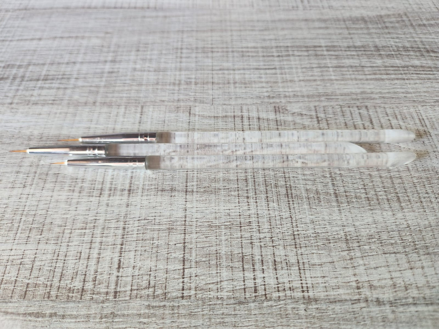 Nail Art Striping Brushes - 3pcs Clear Drawing Brush