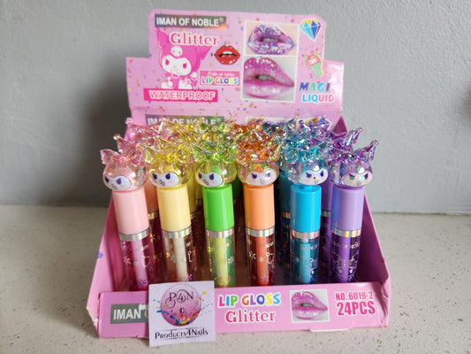 Lip Gloss Iman Of Noble Waterproof/Glitter - Plumpling Collageen NO: 6019-2