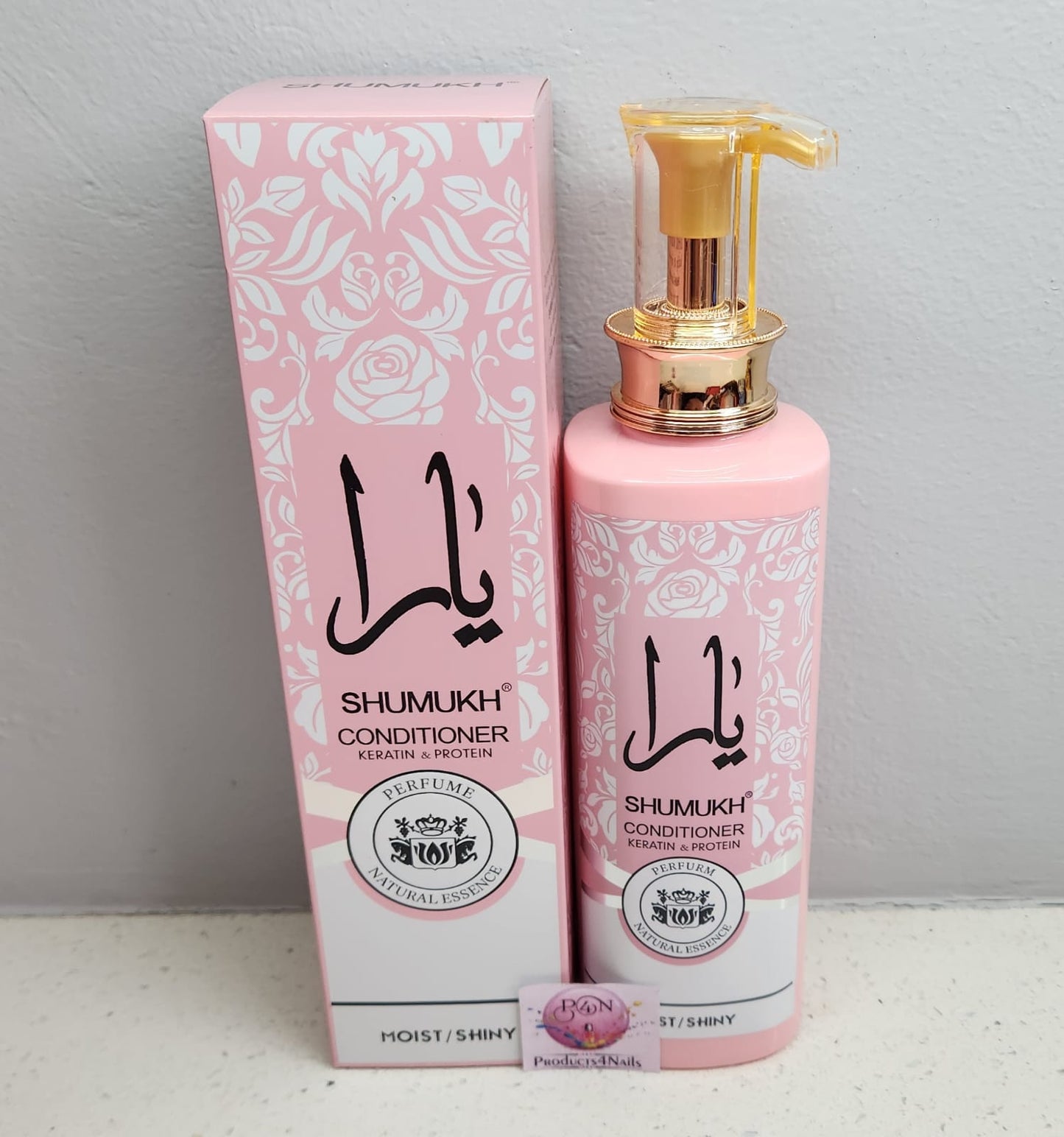SHUMUKH - KERATIN Hair Shampoo and Conditioner, 600ml - Moist / Shiny
