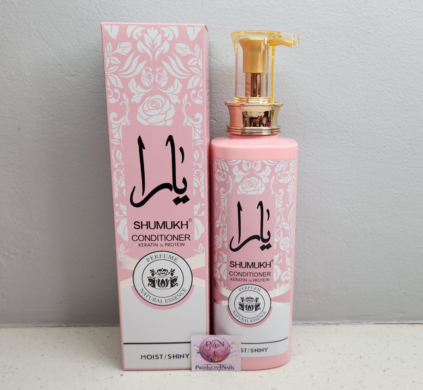 SHUMUKH - KERATIN Hair Shampoo and Conditioner, 600ml - Moist / Shiny