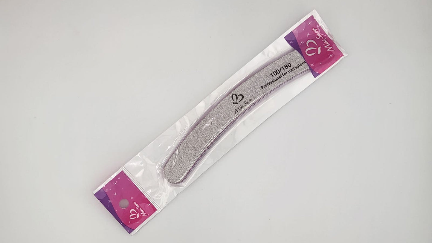 Miss Smoo Nail File 100/180 BANANA (In a Bag)