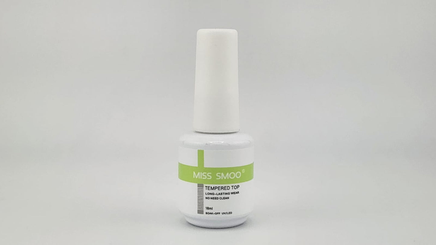 Miss Smoo Tempered Glass Top Coat NON Wipe 18ml TOT-0517-7