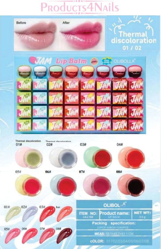 JAM Lip Balm High Shine - OLIBOLLA 3.5g (MIX)