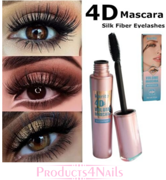 Karite 4D Volume Mascara Waterproof 24 Hour Long Lasting 15ml