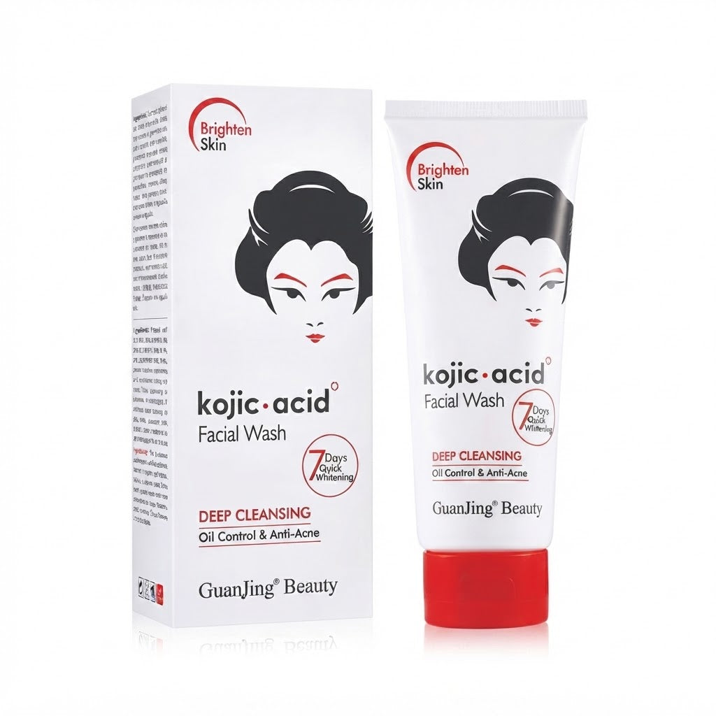 GuanJing Kojic Acid Facial Wash – Deep Cleansing, Oil Control & Anti-Acne, 100g