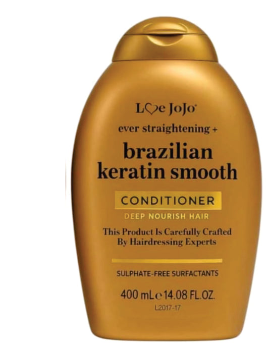 Conditioner Brazilian Keratin Smooth EVER STRAIGHTENING - SOFT & SLEEKHAIR 400ml (SULFATE FREE SURFACTANTS) - Love JoJo L20017-17