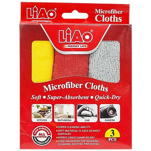 Microfiber Cloths 3Pcs All Purpose Liao Cleaning - Liao Perfect Life