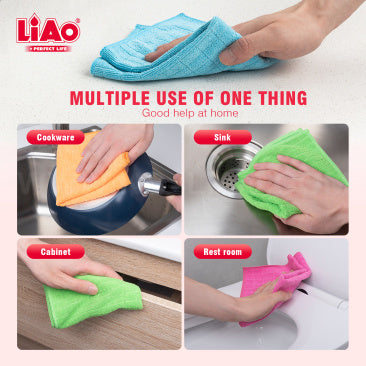 Microfiber Cloths 3Pcs All Purpose Liao Cleaning - Liao Perfect Life