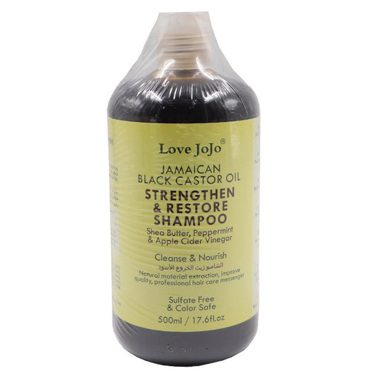 Love JoJo Jamaican Black Castor Oil Strengthen & Restore Shampoo 500ml (SULFATE FREE & COLOUR SAFE) - L2101-1