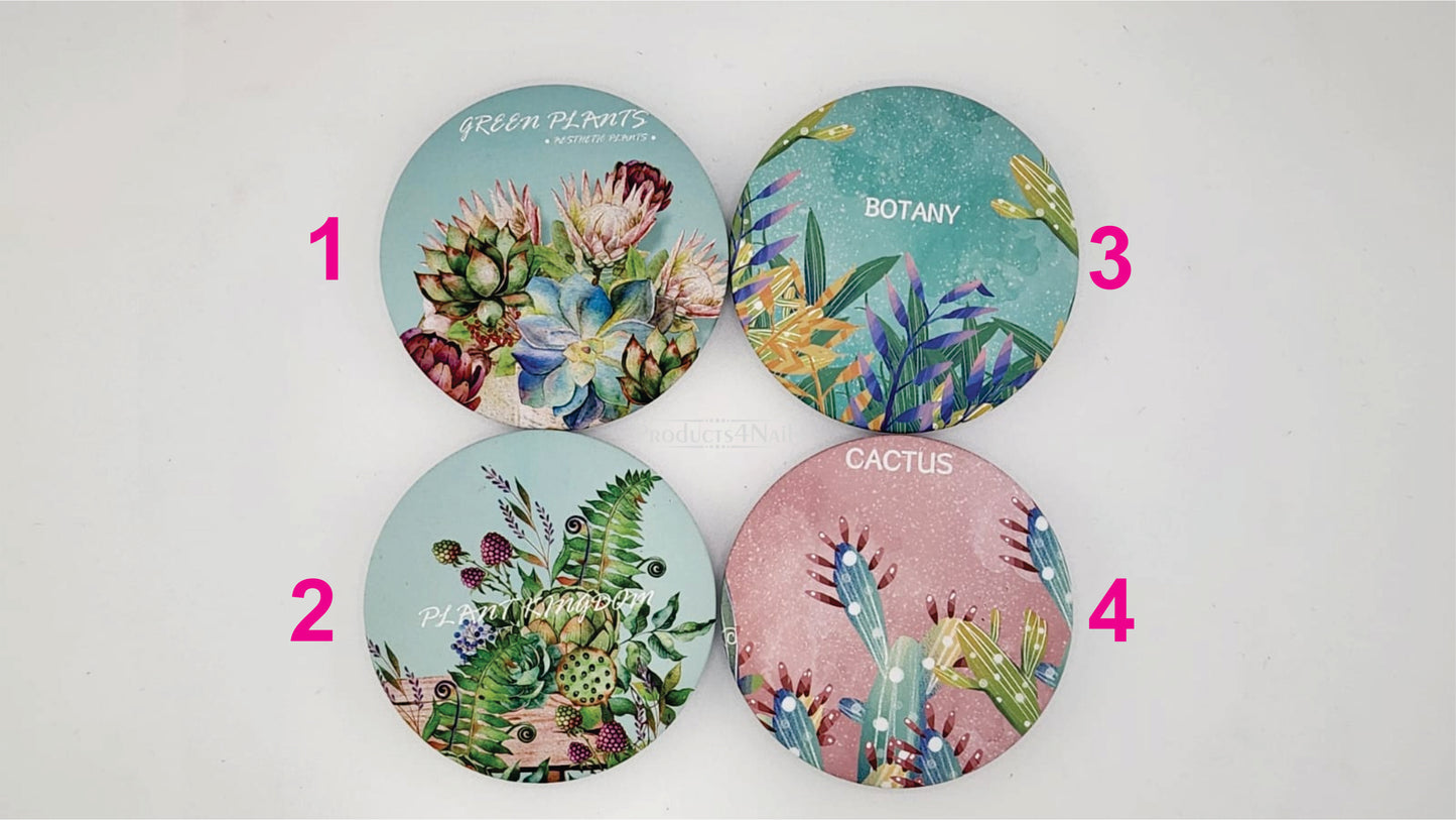 Cosmetic Mirror Classics Fashion 2 in 1 (Plain Mirror and Magnifying Glass) -1336-3