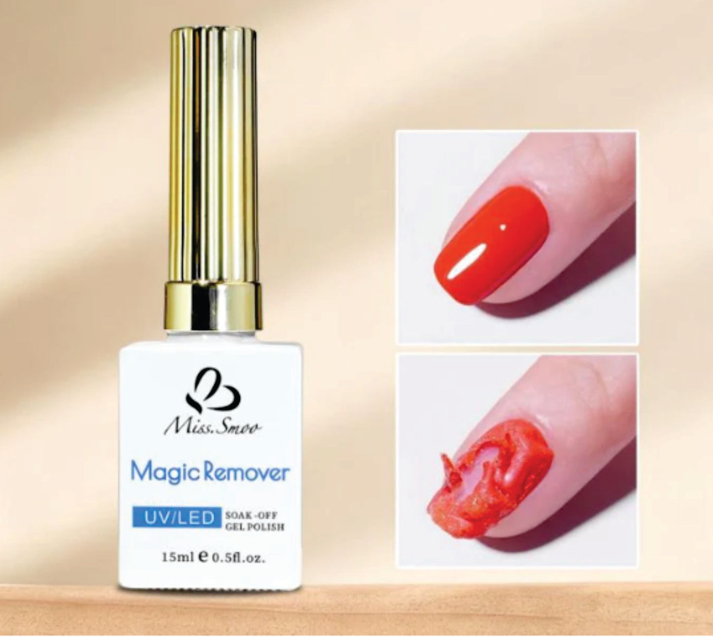 Miss Smoo Magic Remover for Nail Gel - HEMA FREE 15ml
