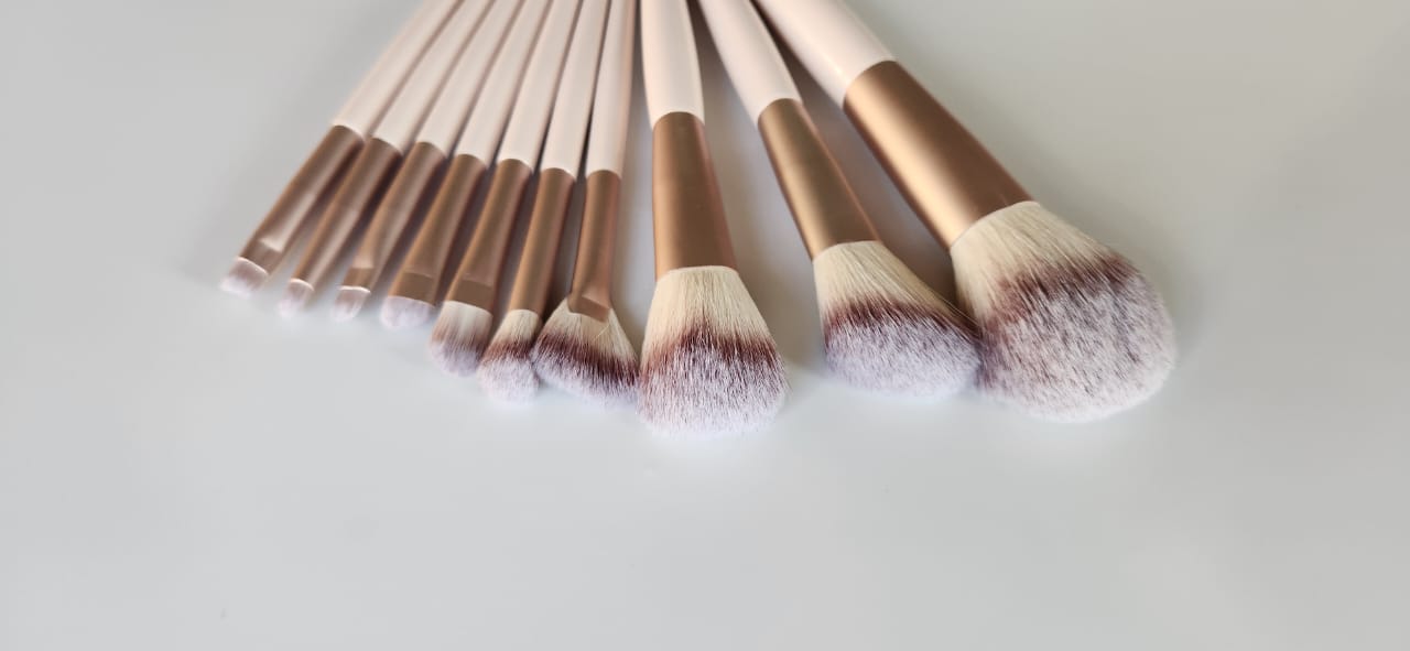 Makeup Brush Set 10 Pcs - Miss Smoo Eyebrow Razor - High Grade Product Cosmetic Brush