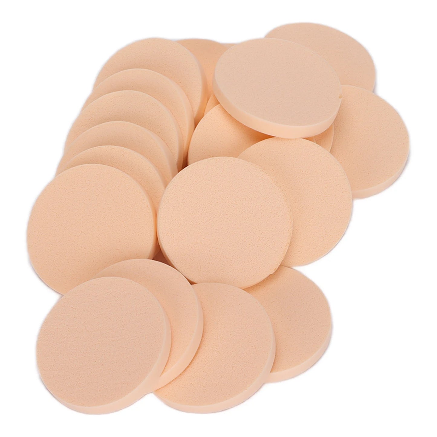 Makeup Sponge Easy Cleaning Powder Puff Round, Safe Dual Use Quick Rebound Convenient For Makeup