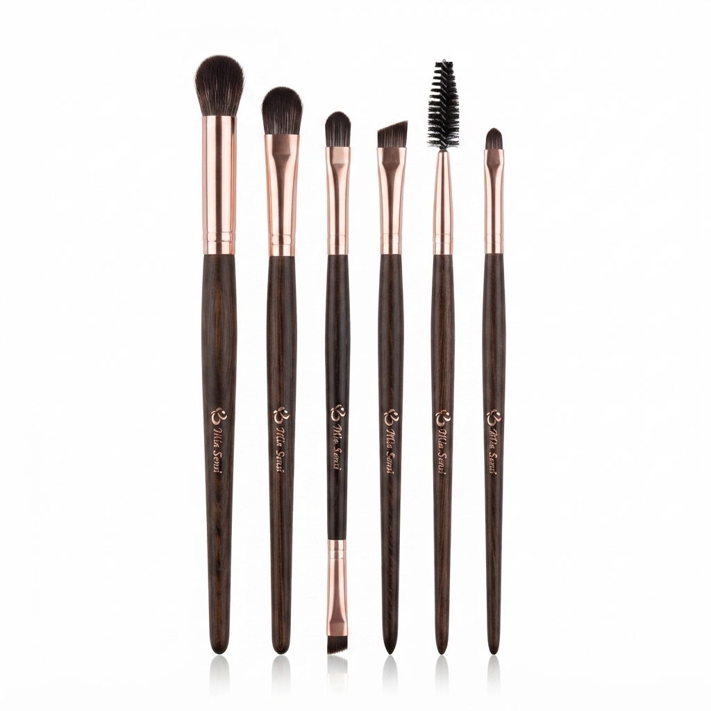 Makeup Brush Set 6Pcs - Miss Smoo - High Grade Product Washable Antibacterial Easy Hair Hair Loss