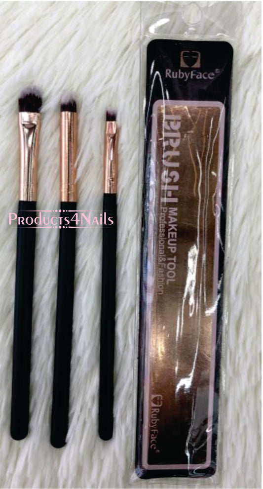 Makeup Brush Set 3pcs - Ruby Face