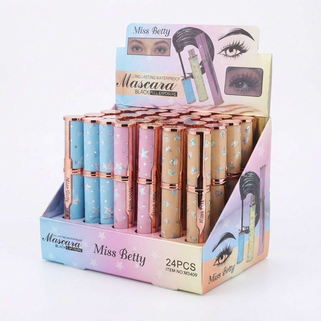 Miss Betty Full Exposure Black Mascara – Long-Lasting Waterproof Volume & Length