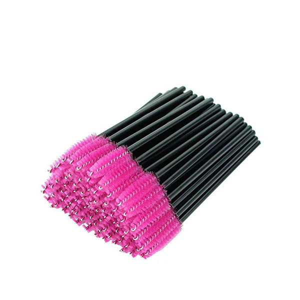 Mascara Wands 50pcs (Colour Dark Pink)