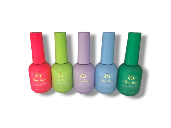 Miss Smoo UV Gel Nail Polish 15ml (ROUND BOTTLE)