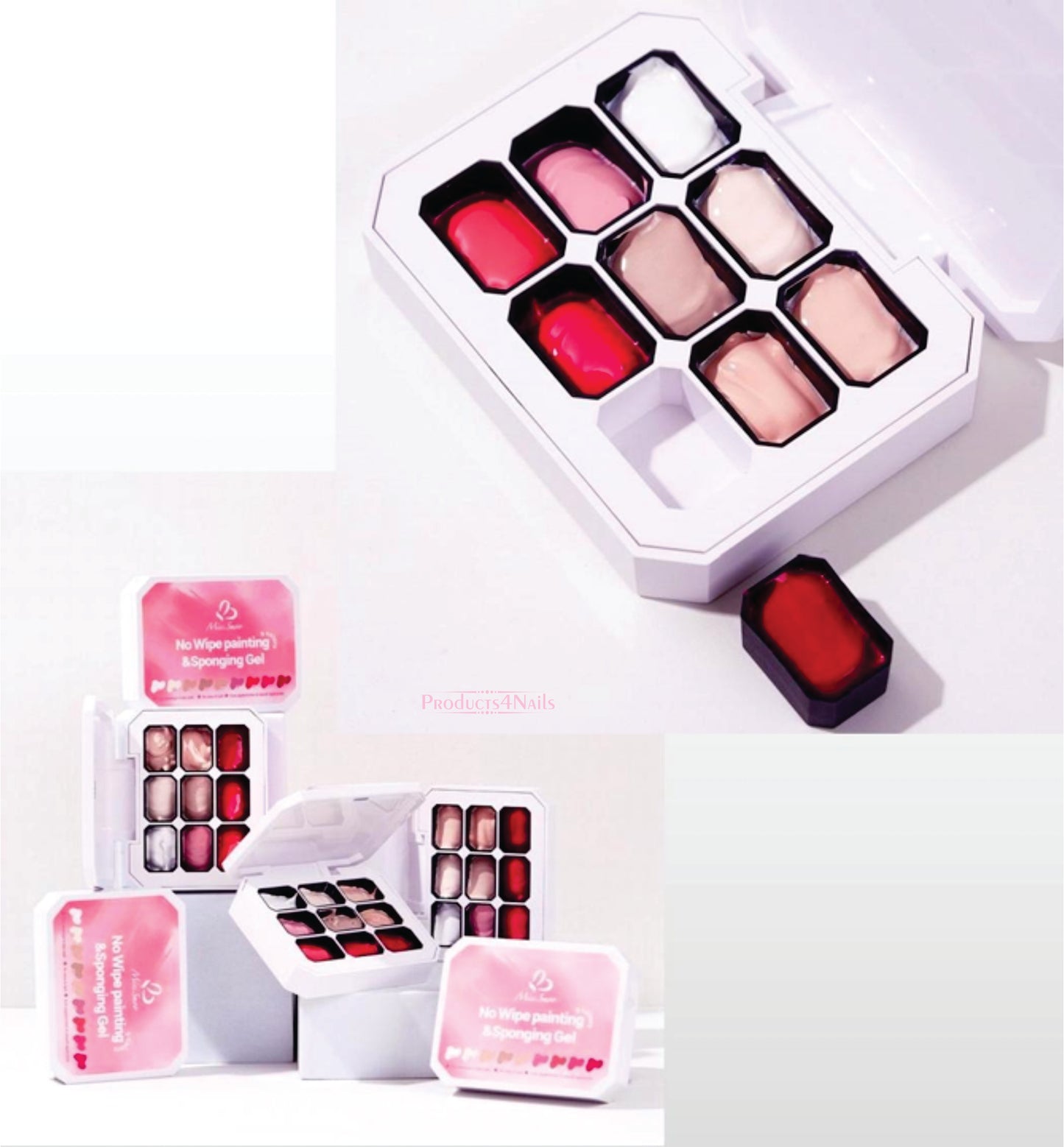 Miss Smoo No Wipe Painting & Sponging Gel NO 1 - (9x Colours)