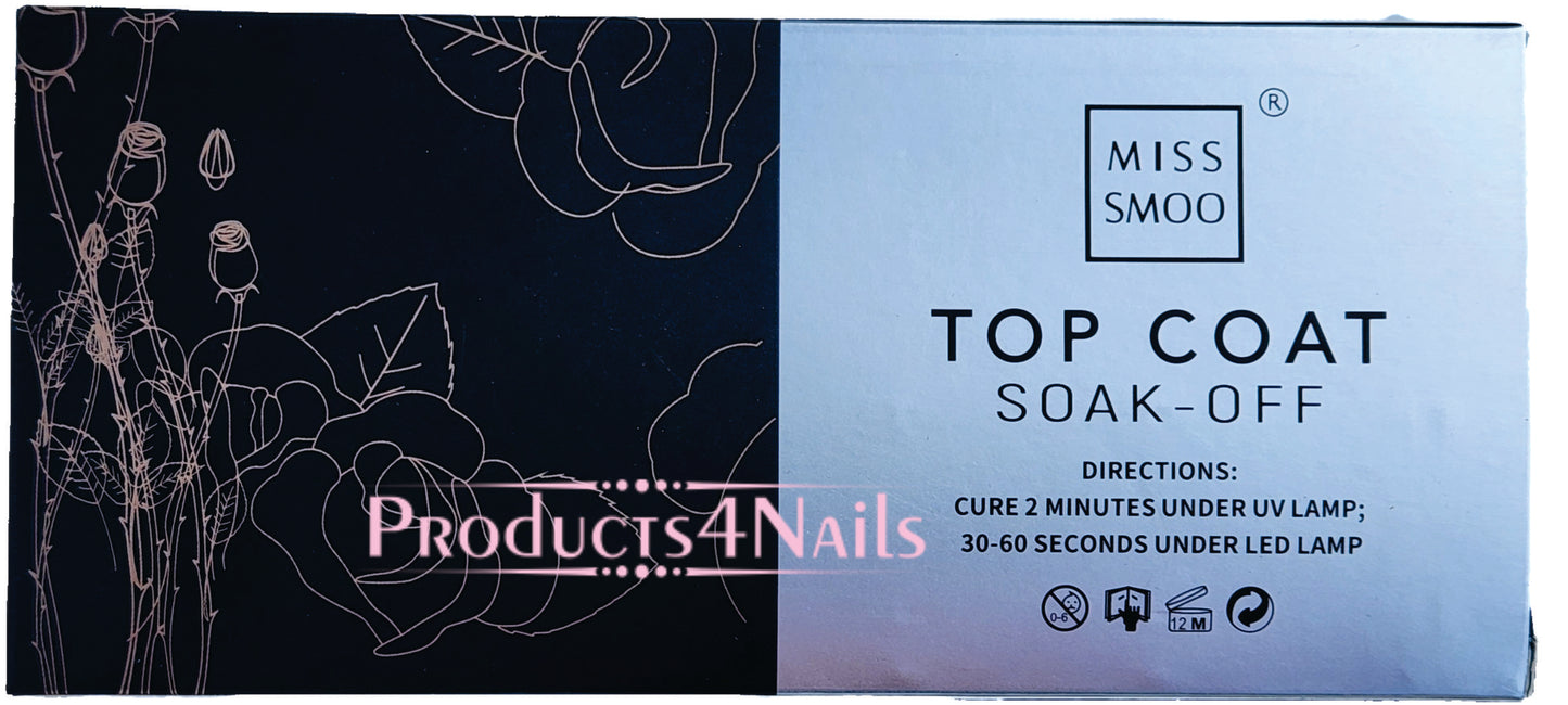 Miss Smoo TOP Coat 12ml soak off (GOLD)