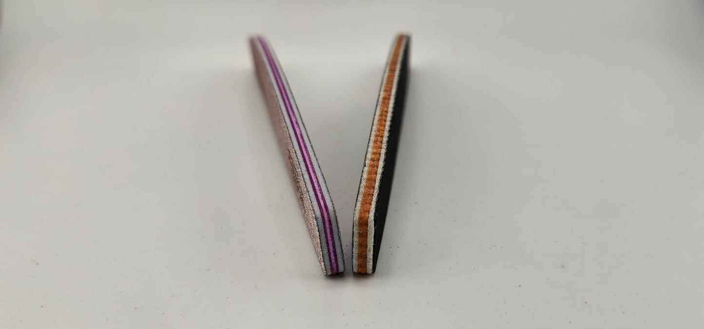 Miss Smoo Nail File 100/180 Grey - Half Moon Grey - Lose