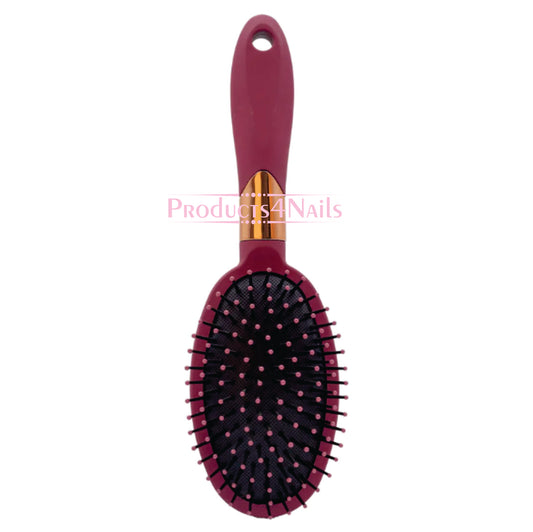 Hair Brush 23.5cm Burgundy Colour, Oval Shape  - Miss Smoo For All Type Of Hair