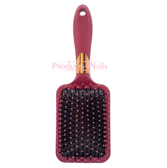 Hair Brush square 24.5cm Burgundy Colour - Miss Smoo For All Type Of Hair