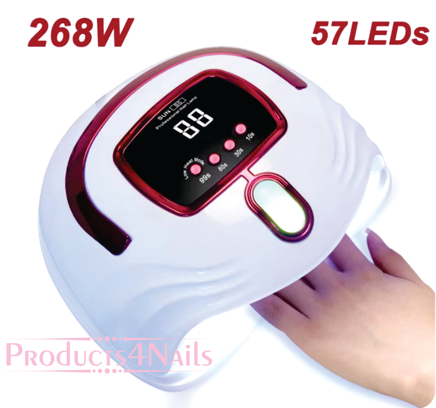 Nail Lamp Sun S5 268W UV LED Nail Dryer for Curing Gel Polish 57 Led Lights Quick Cure Auto Sensor