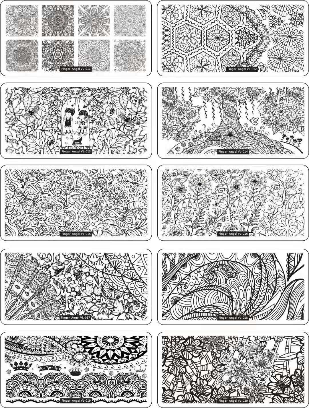 Nail Stamping Metal Plate - VL