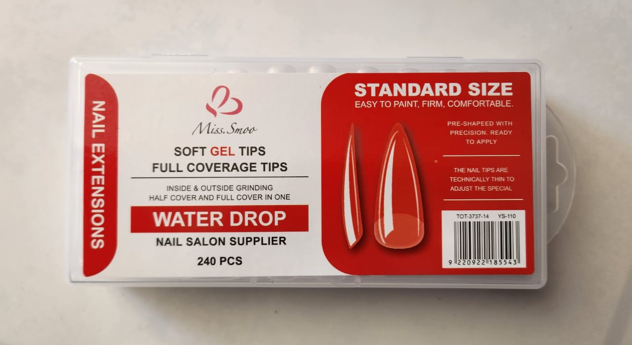 Soft Gel Tips Full Coverage Tips - WATER DROP 240pcs