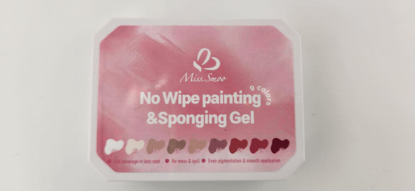 Miss Smoo No Wipe Painting & Sponging Gel NO 1 - (9x Colours)