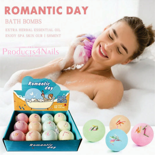 ROMANTIC DAY Bathing Bombs Colourring Bath Ball (Multicolor, 500 g)