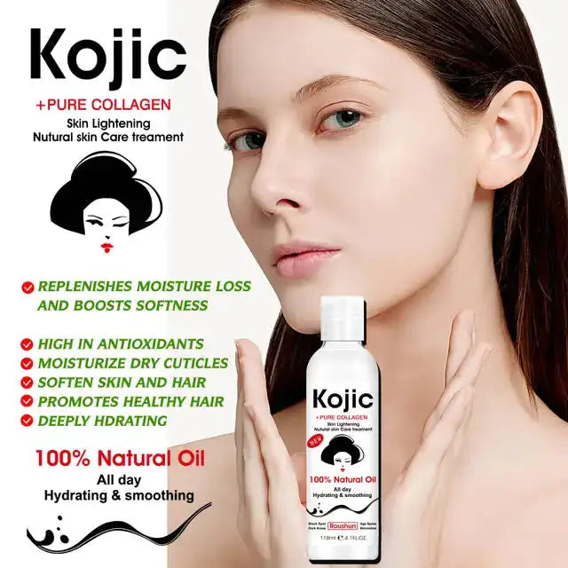 Roushun Kojic Acid and Collagen Skin Brightening Natural Oil 118ml