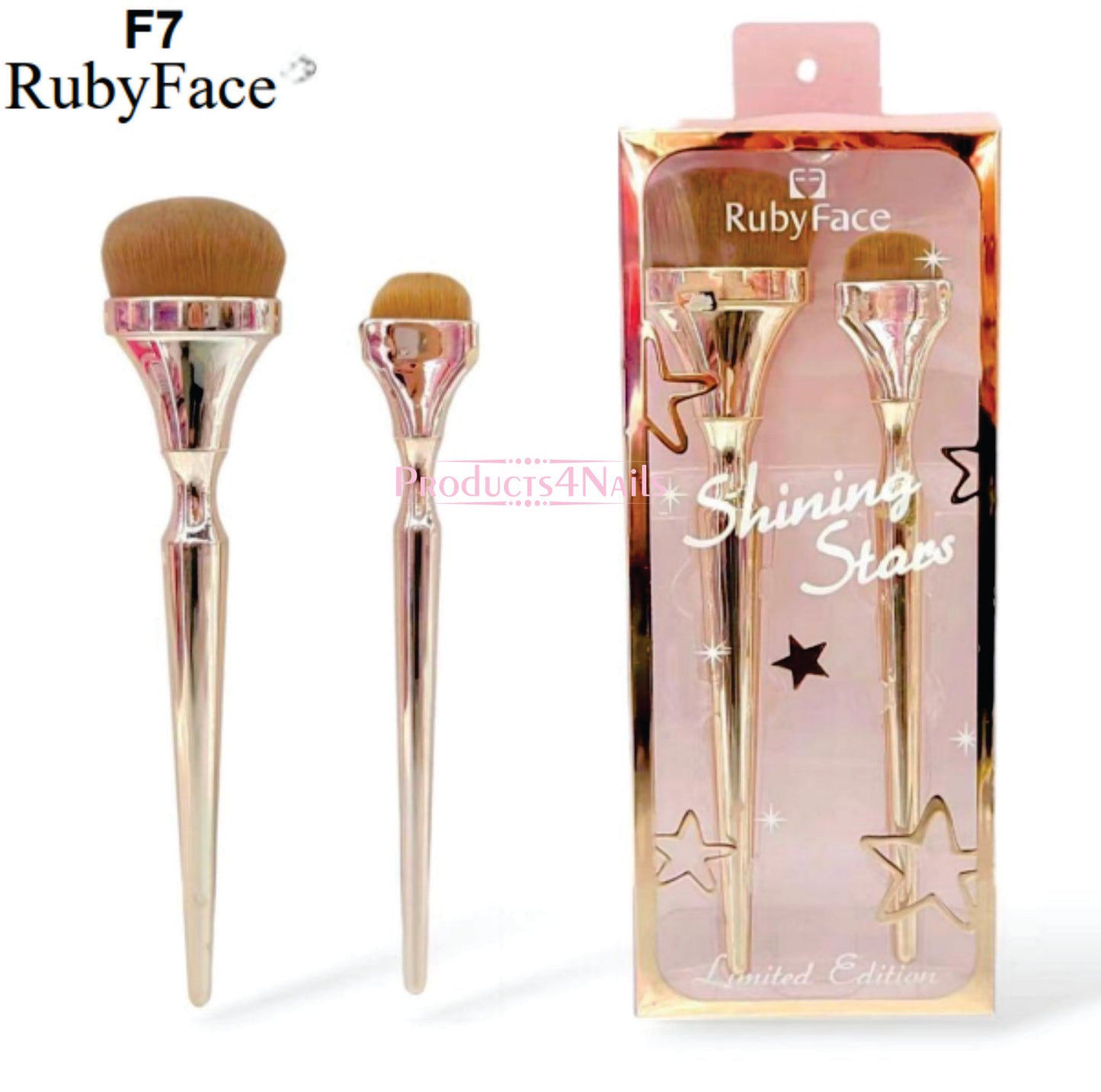 Foundation brush set 2pcs - RubyFace - Shining Stars Official Limited Edition