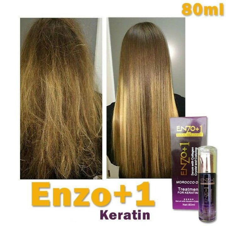 Enzo+1 Brazilian Keratin Hair Serum with Collagen Crystals 80ml