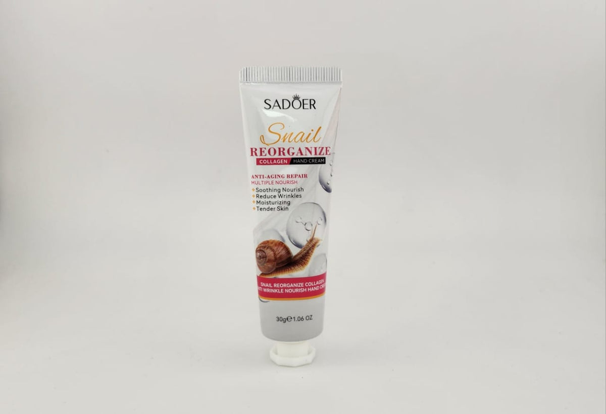 SADOER Snail Reorganize Collagen Anti-Wrinkle Nourish Hand Cream Set – 5 × 30g
