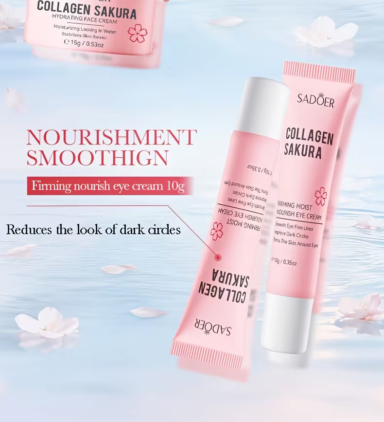 SADOER Collagen Sakura Moisturizing Travel 6-Piece Set