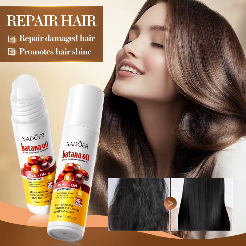 SADOER Batana Oil Scalp Soothing Haircare 98% Organic Roll-on Liquid 20ml