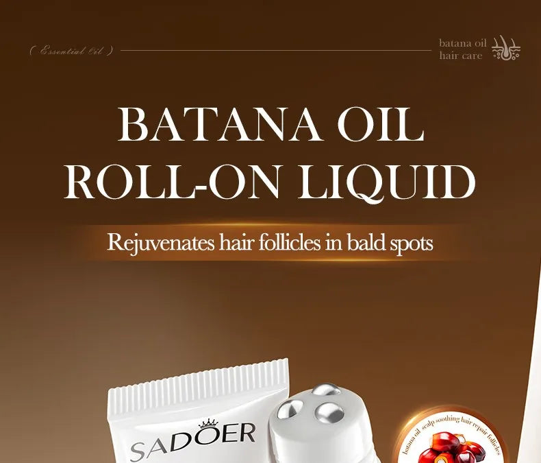 SADOER Batana Oil Scalp Soothing Haircare 98% Organic Roll-on Liquid 20ml