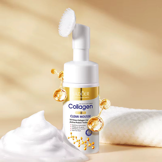 SADOER Cleaning Mousse Anti-Aging 120ml - Deep Purifying Collagen Facial Cleanser 120ml