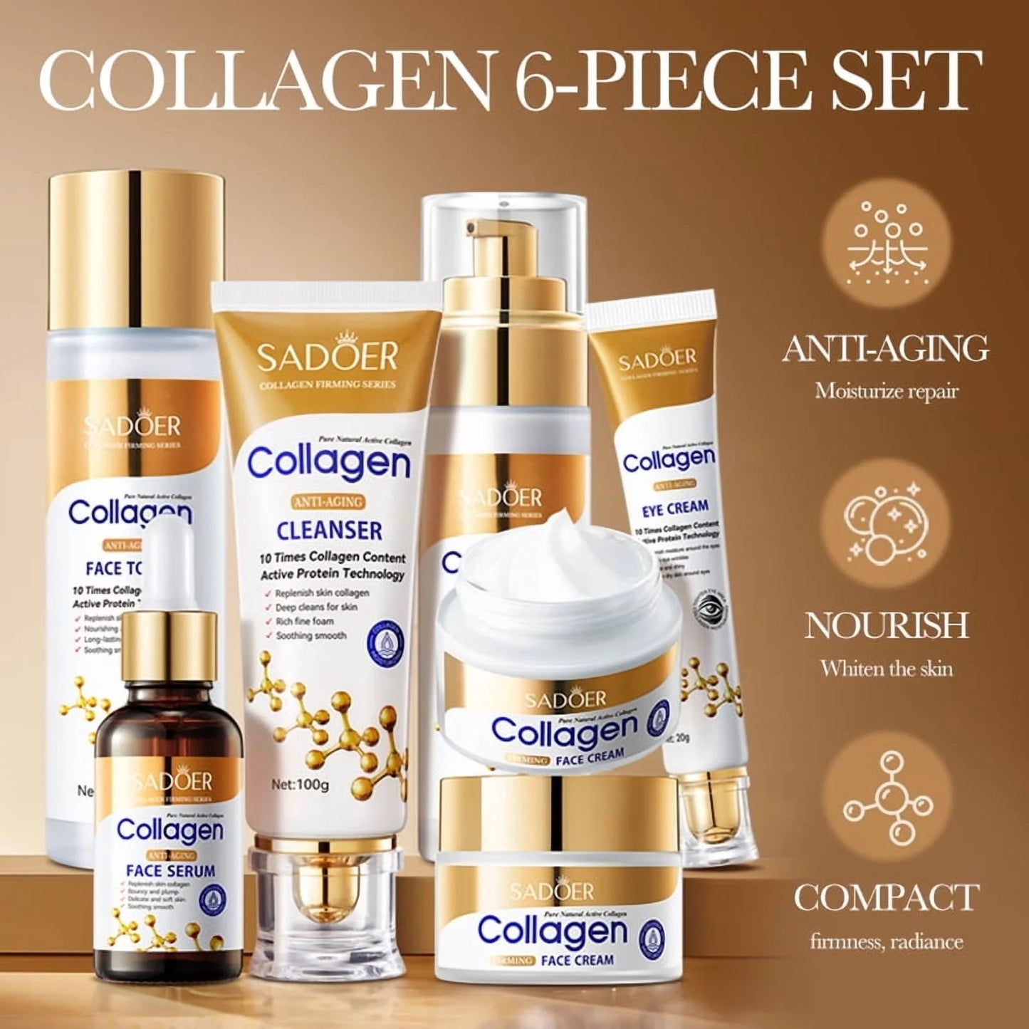SADOER Collagen Firming 6-Piece Set
