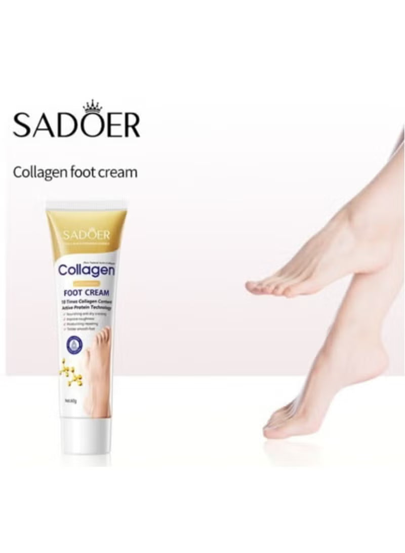SADOER Collagen Foot Cream 60g - Anti-Aging Cracked Heel Repair