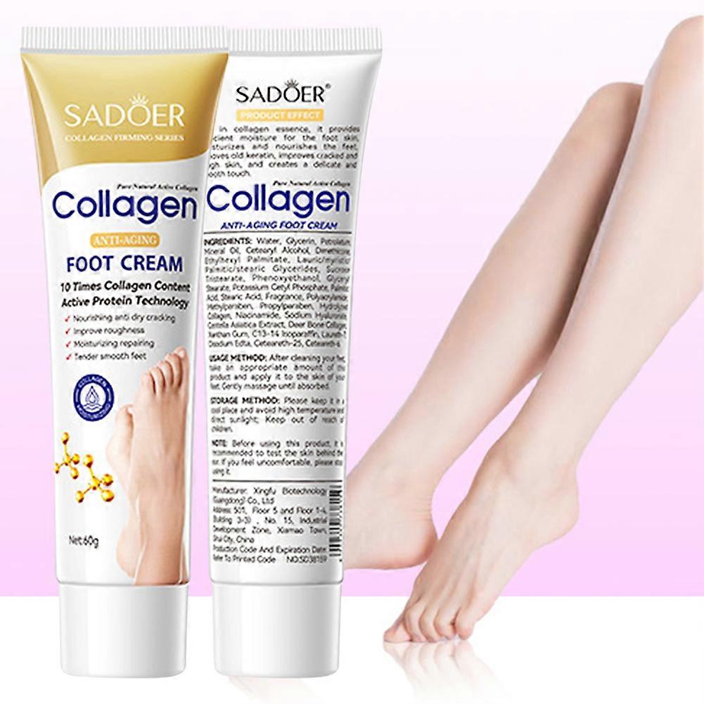 SADOER Collagen Foot Cream 60g - Anti-Aging Cracked Heel Repair