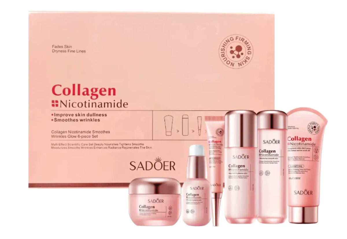 SADOER Collagen Nicotinamide 6-Piece Set, Wrinkles, Dryness Fine Lines