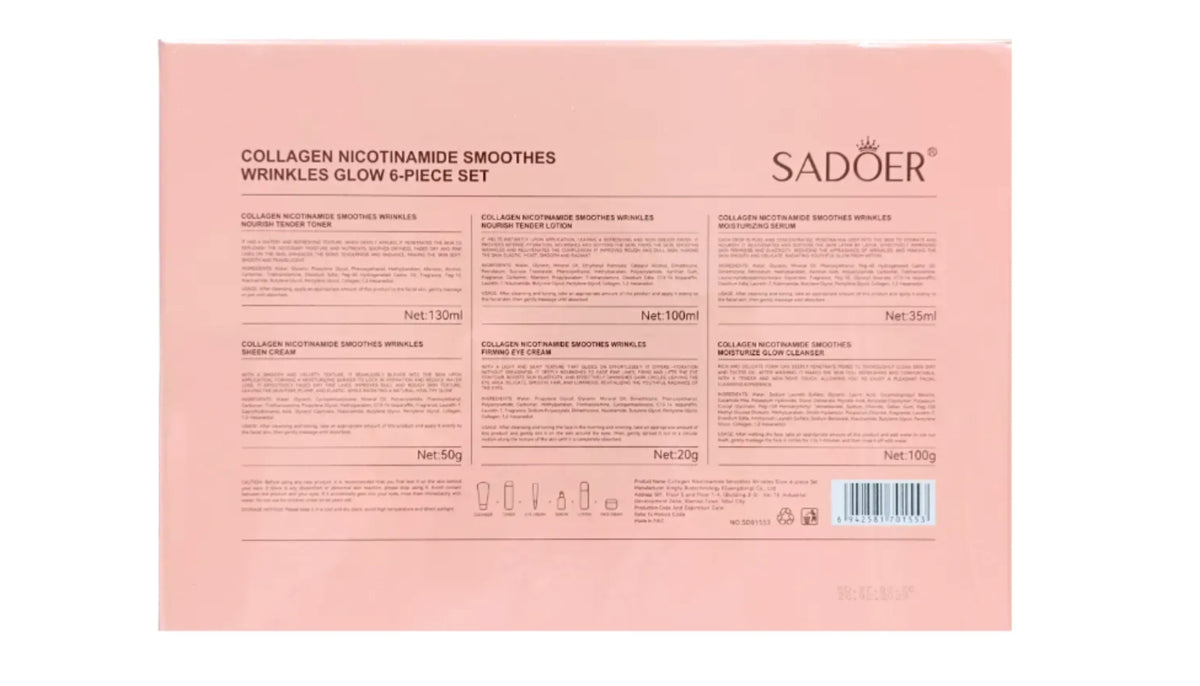 SADOER Collagen Nicotinamide 6-Piece Set, Wrinkles, Dryness Fine Lines