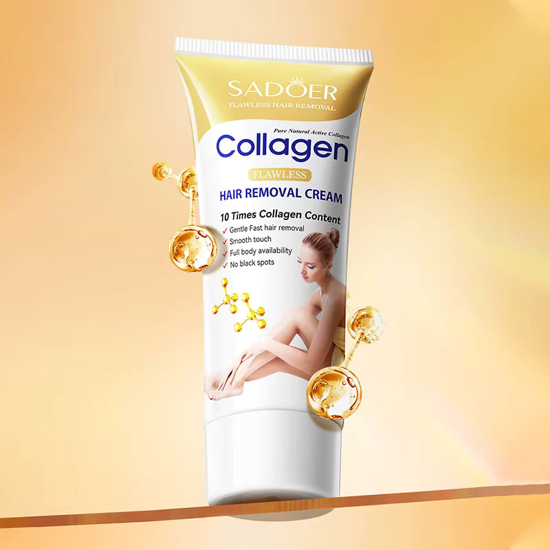 SADOER Hair Removal Cream 60g - Painless Depilatory for Body, Legs, Bikini