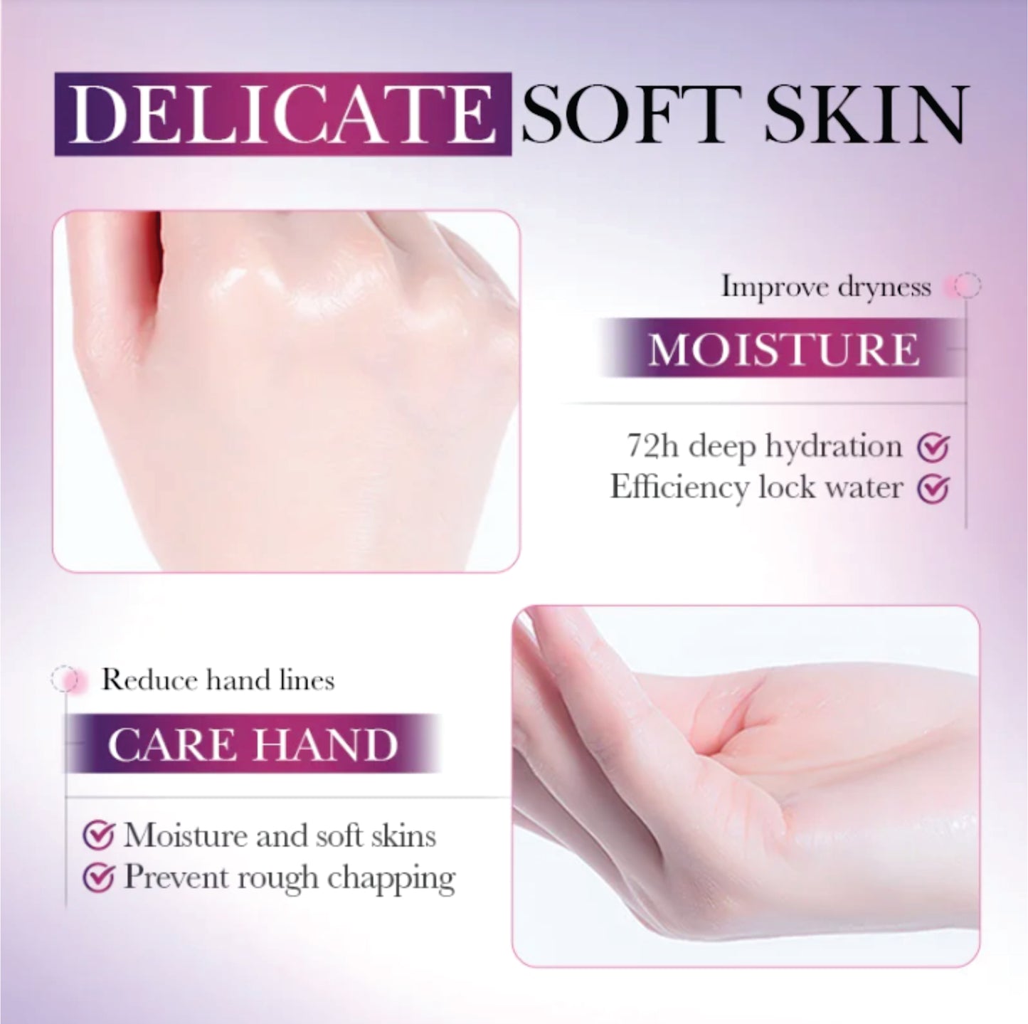 SADOER Reverse Paris Perfume Hand Cream Moisturizing Repair Dry Cracked Hands Smooth Soft Care 30g