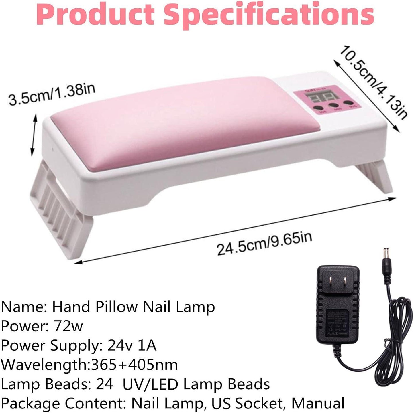 Hand Pillow Nail Enhancement Lamp - All-in-One