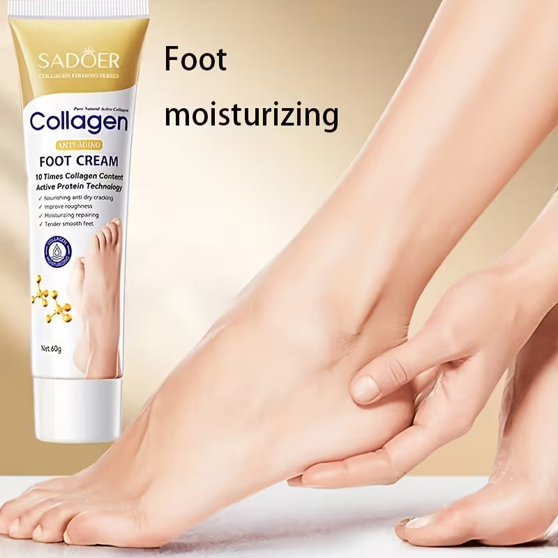 SADOER Collagen Foot Cream 60g - Anti-Aging Cracked Heel Repair