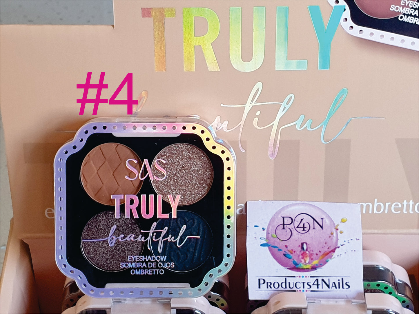 SAS Truly Beautiful Eyeshadow Colour Palette 4pcs